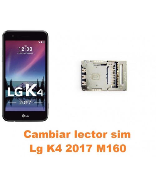 Cambiar lector sim Lg K4 2017 M160