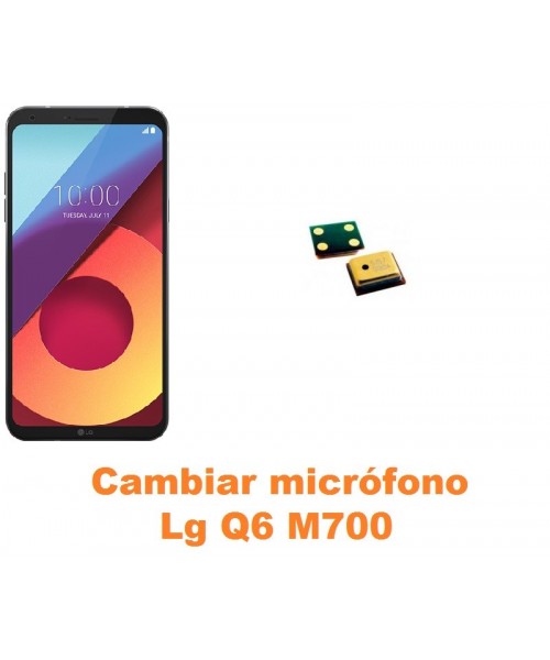 Cambiar micrófono Lg Q6 M700