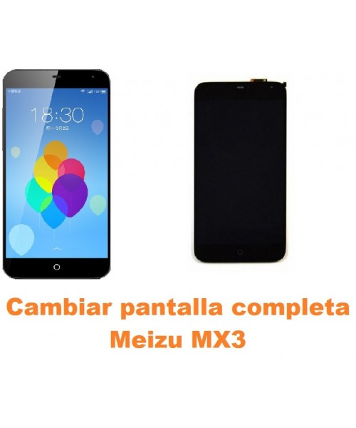 Cambiar pantalla completa Meizu MX3