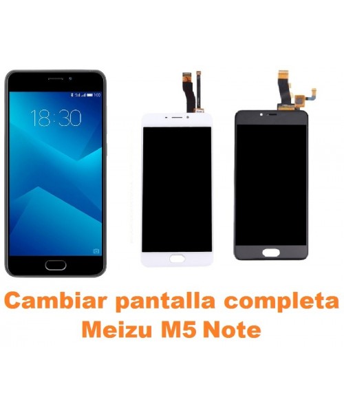 Cambiar pantalla completa Meizu M5 Note