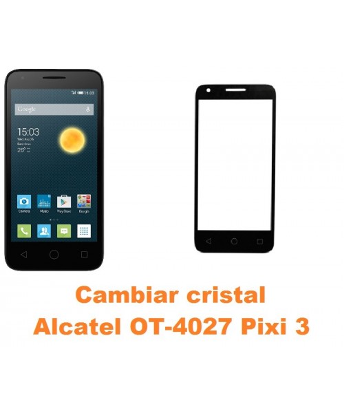 Cambiar cristal pantalla Alcatel Pixi 3 (4.5) OT-4027