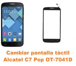 Cambiar pantalla táctil cristal Alcatel C7 Pop OT-7041D