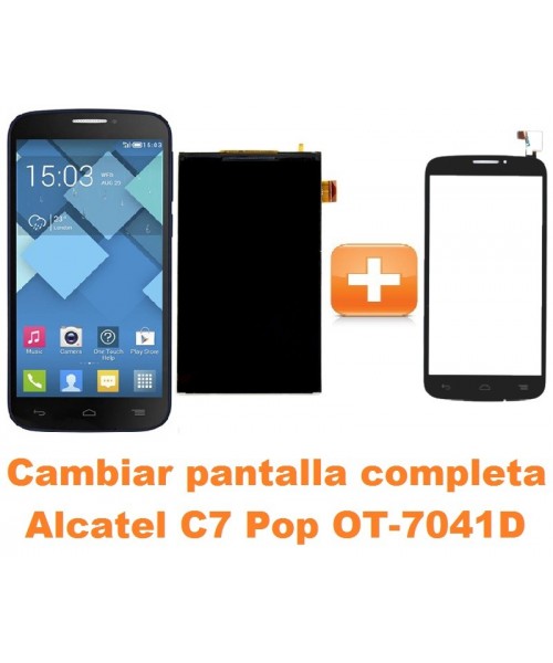 Cambiar pantalla completa Alcatel C7 Pop OT-7041D