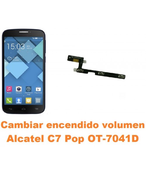 Cambiar encendido y volumen Alcatel C7 Pop OT-7041D