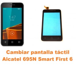 Cambiar pantalla táctil cristal Alcatel 695N Smart First 6