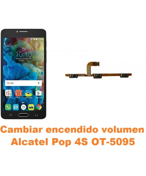 Cambiar encendido y volumen Alcatel OT-5095 Pop 4S