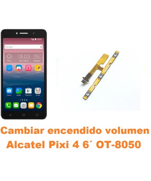 Cambiar encendido y volumen Alcatel OT-8050D Pixi 4
