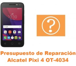 Presupuesto de reparación Alcatel OT-4034 Pixi 4 4´