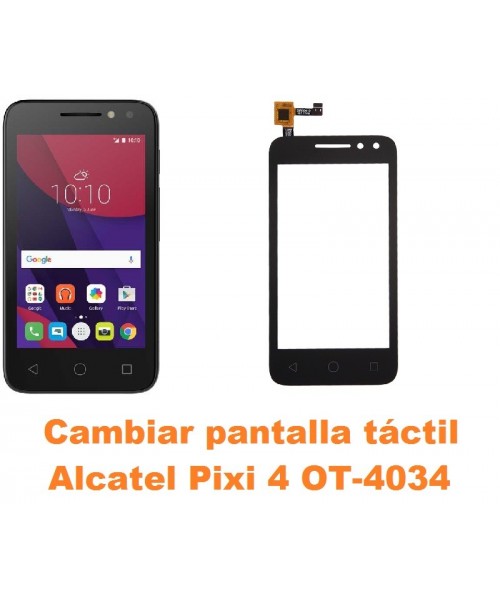 Cambiar pantalla táctil cristal Alcatel OT-4034 Pixi 4 4´