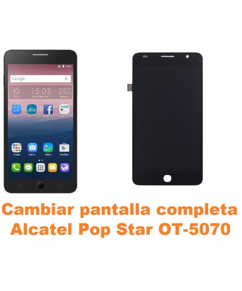Cambiar pantalla completa Alcatel OT-5070 Pop Star
