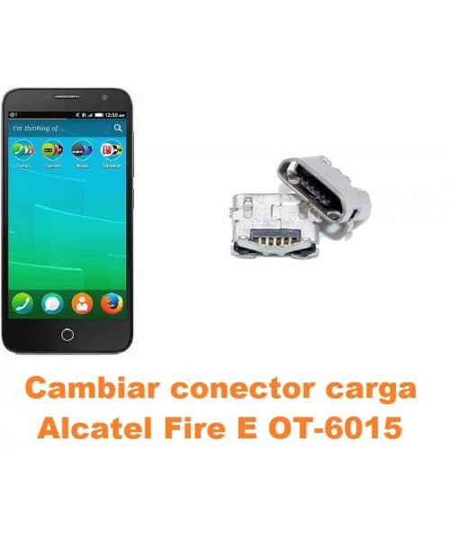 Cambiar conector carga Alcatel OT-6015 Fire E