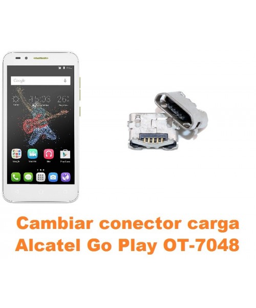 Cambiar conector carga Alcatel OT-7048 Go Play
