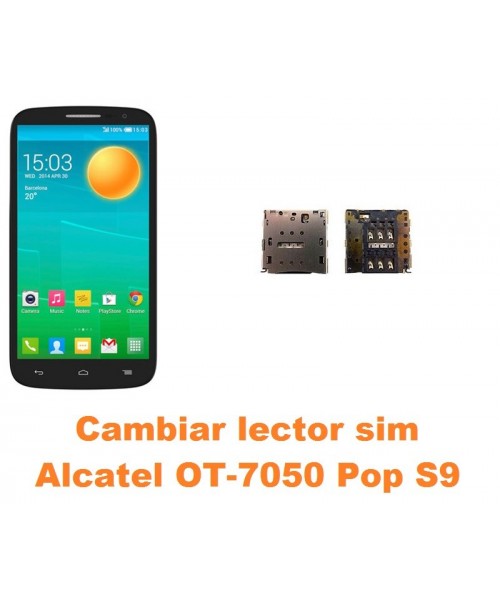 Cambiar lector sim Alcatel OT-7050 Pop S9