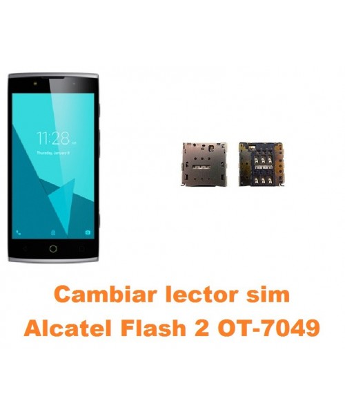Cambiar lector sim Alcatel OT-7049 Flash 2