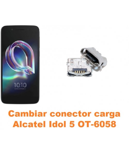 Cambiar conector carga Alcatel OT-6058 Idol 5 5.2´