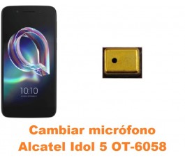 Cambiar micrófono Alcatel OT-6058 Idol 5 5.2´