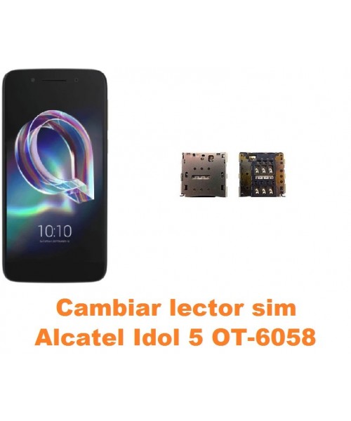 Cambiar lector sim Alcatel OT-6058 Idol 5 5.2´
