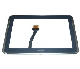 Pantalla táctil con marco para Samsung Note 10.1 N8000 azul oscuro