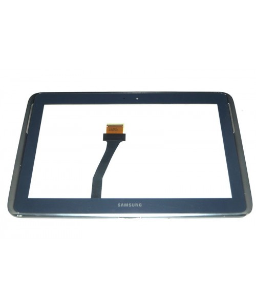 Pantalla táctil con marco para Samsung Note 10.1 N8000 azul oscuro