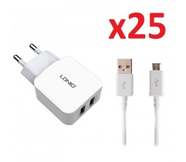 Cargador micro USB Ldnio A2202 2.4A