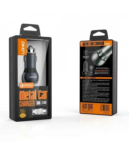 Cargador de coche micro USB Ldnio C503Q