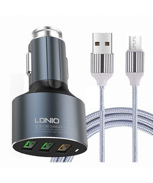 Cargador de coche micro USB Ldnio C703Q