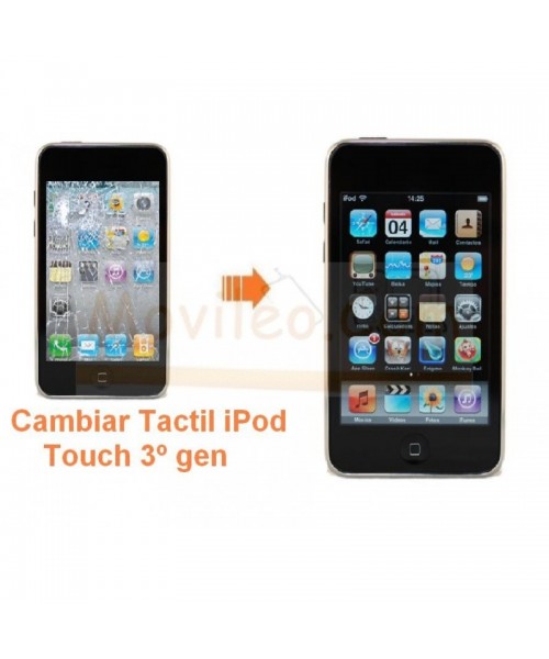 Cambiar Pantalla Tactil Digitalizador iPod Touch 3º Generacion - Imagen 1