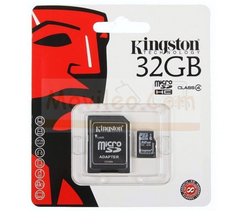 TARJETA MEMORIA MICROSD 32GB KINGSTON - Imagen 1