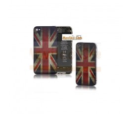 Carcasa trasera, tapa de batería bandera Reino Unido para iPhone 4 - Imagen 1