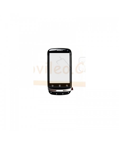 Pantalla Tactil Digitalizador Negro con Marco para Huawei U8510 Ideos X3 - Imagen 1