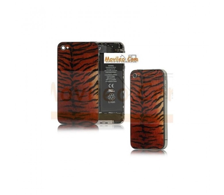 Carcasa trasera, tapa de batería modelo tigre 3 para iPhone 4 - Imagen 1