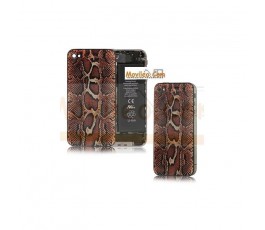 Carcasa trasera, tapa de batería modelo serpiente para iPhone 4 - Imagen 1