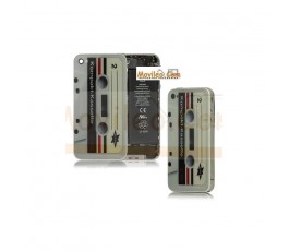 Carcasa trasera, tapa de batería cinta de cassette para iPhone 4 - Imagen 1