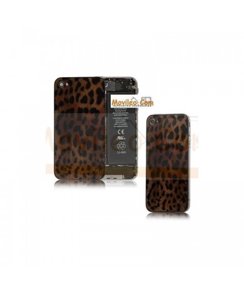 Carcasa trasera, tapa de batería modelo leopardo 2 para iPhone 4 - Imagen 1