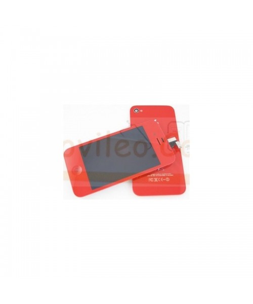 Kit Completo Rojo iPhone 4G Pantalla + Tapa + Botón home - Imagen 1