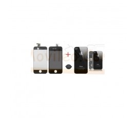 Kit Completo Negro iPhone 4 , Pantalla + Tapa + Boton Home - Imagen 1