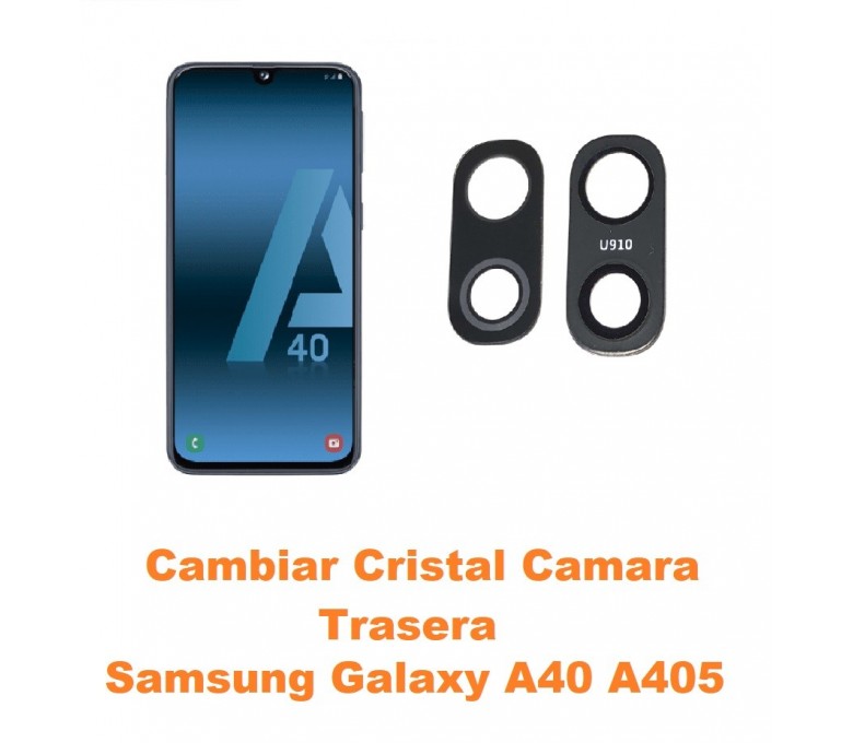 Centímetro violación Melancólico Cambiar Cristal Cámara Trasera Samsung Galaxy A40 A405