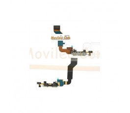 Cable flex con Conector de carga y accesorios negro para Apple iPhone 4S - Imagen 1