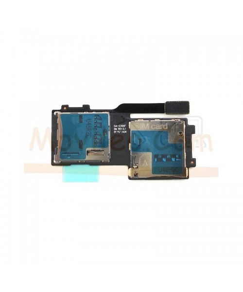 Flex Lector Tarjeta Sim y MicroSD para Samsung Galaxy Core 4G G386F - Imagen 1