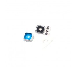 Embellecedor y Cristal Camara para Samsung Galaxy Alpha G850 G850F Plata - Imagen 1