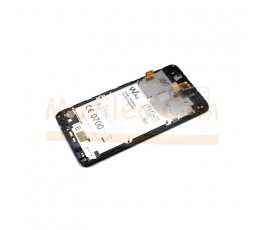 Pantalla completa táctil lcd y marco para Wiko Rainbow S5500 negro y turquesa - Imagen 3