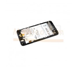 Pantalla completa táctil lcd y marco para Wiko Rainbow S5500 negro y turquesa - Imagen 4