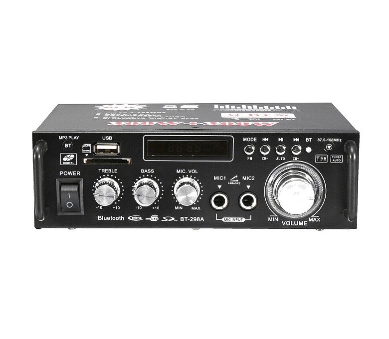 Amplificador Audio Estéreo BT-298A USB y Bluetooth