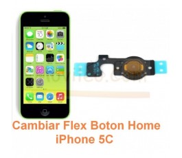 Cambiar Flex Boton Home iPhone 5C - Imagen 1