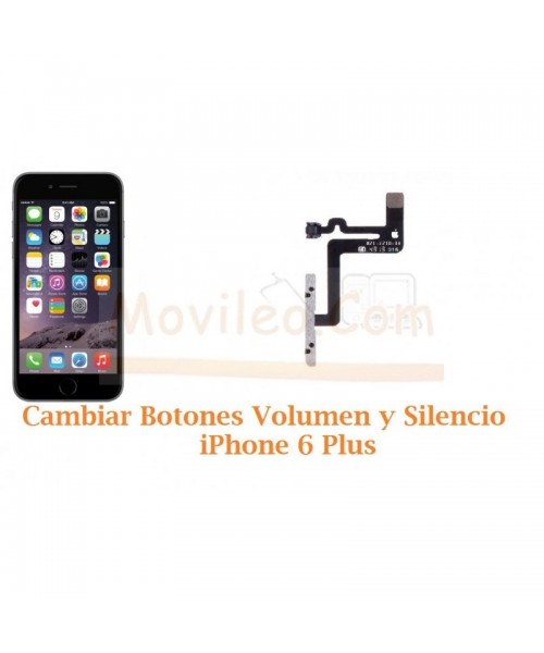 Cambiar Botones Volumen y Silencio iPhone 6 Plus + - Imagen 1