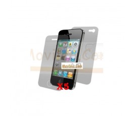 Pack 5 Protectores de Pantalla Transparente Doble iPhone 4g 4s - Imagen 1