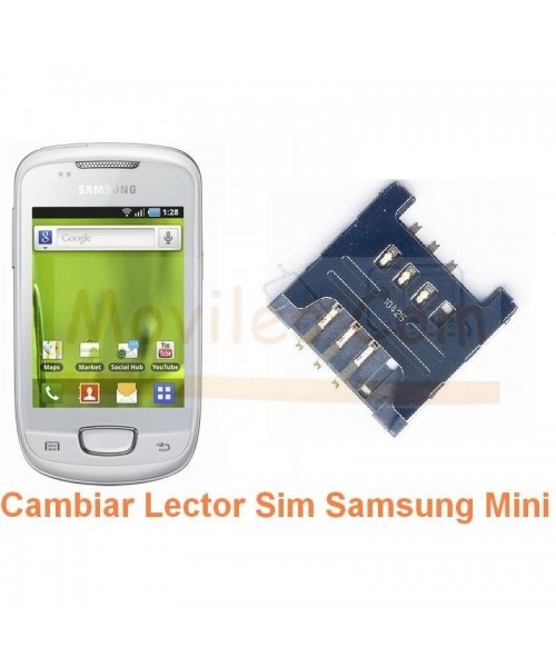 Cambiar Lector Sim Samsung Galaxy Mini s5570 s5570i - Imagen 1