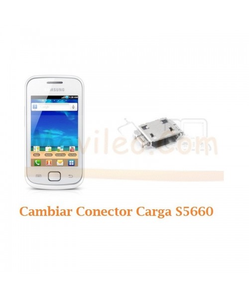 Cambiar Conector Carga Samsung Gio S5660 - Imagen 1