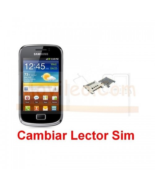 Cambiar Lector Sim Samsung Galaxy Mini 2 s6500 - Imagen 1