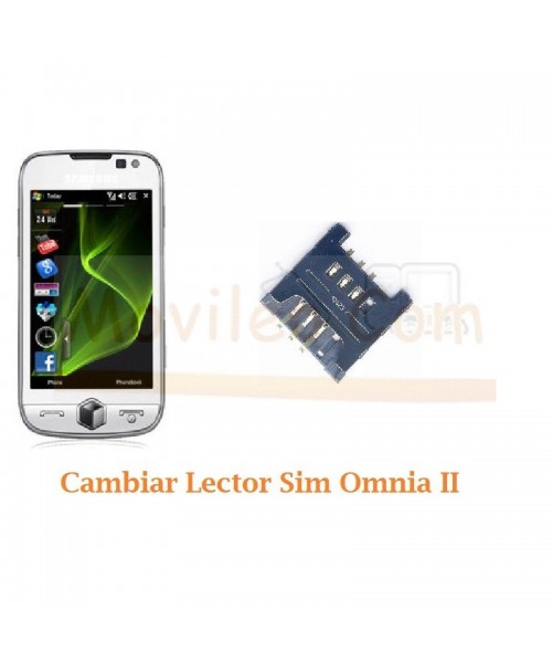 Cambiar Lector Tarjeta Sim Samsung Omnia II i8000 - Imagen 1
